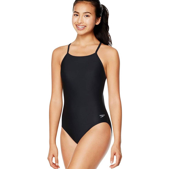 Speedo Other - Speedo Women's Size 26 Solid Flyer One Piece Swimsuit, Black